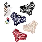 Avidlove Lace Cheeky Panties for Women Criss Cross Back Cute Floral Hipster Underwear