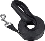 Vivifying 6M Nylon Training Lead for Dogs 20 ft Long Obedience Lead Black