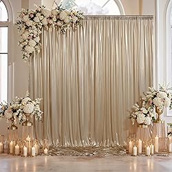 20x10ft Thick Champagne Glitter Backdrop Curtain