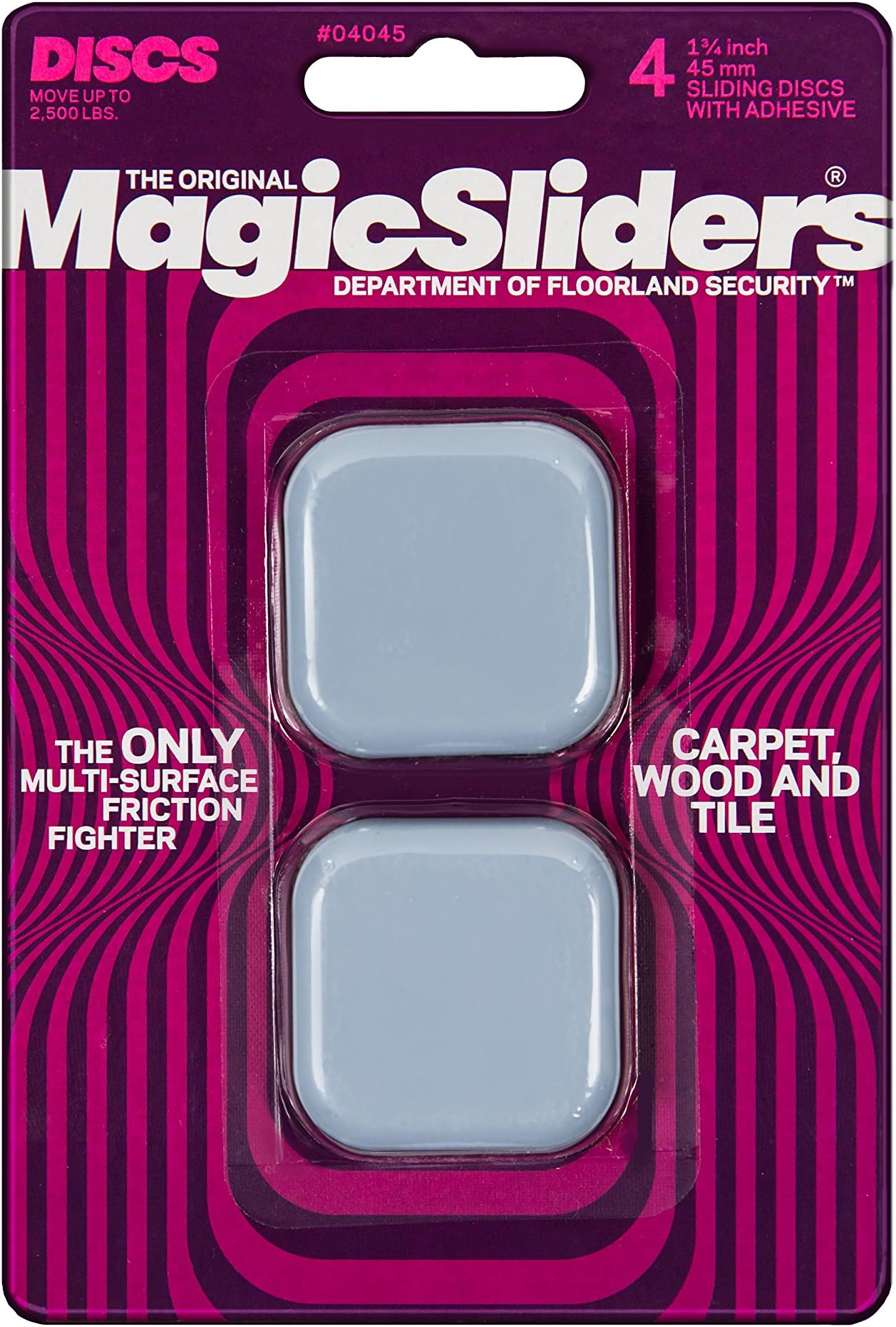L P 4045 4 Pack 1-3/4" Magic Slider, Blue