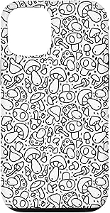 iPhone 12/12 Pro Illustration PRINT Mushrooms Forest Nature Food Pattern Case