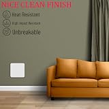 Body-Plus 1 Gang Blank Plate White Square Plastic Electrical Cover Cover 8.7cm view 5