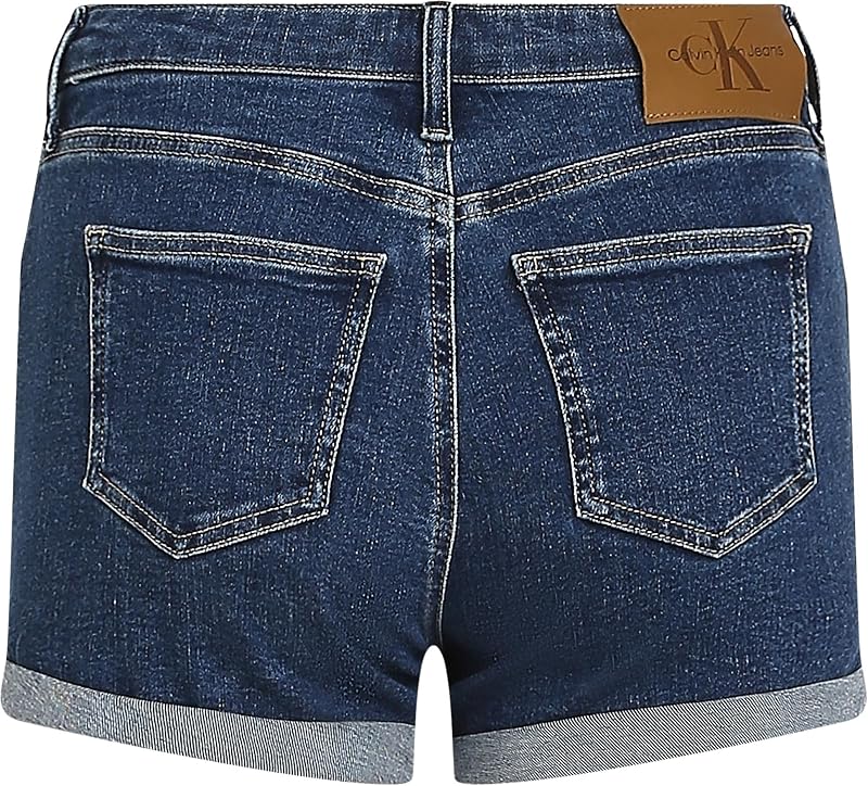 Short en Jean Femme Mid Rise, Bleu (Denim Dark), 29W