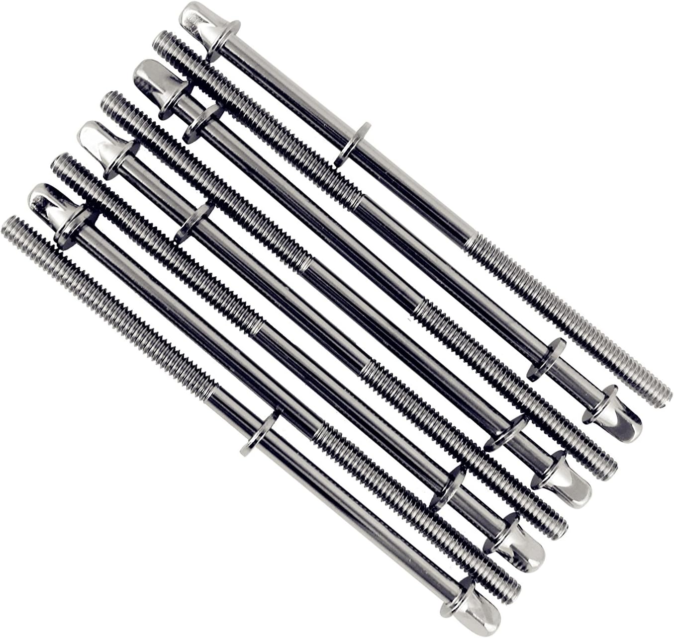 Goedrum 8pcs 110mm Drum Tension Rods with Washers Musical