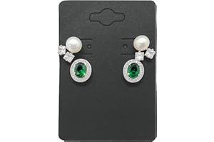 The Display Guys Various Hanging Earring Display Cards, Jewelry Display Pack of 100 pcs (2"x3" Inch, Matte Black)