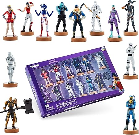 Amazon フォートナイト フィギュア お得な12個セット サンストライダー ワンダー スカーレットディフェンダー オーバーテイカー フュージョン スカルトルーパー エリートエージェント スクラッチ 自由のクマちゃん アルティマナイト ロイヤルボンバー アルパインエース