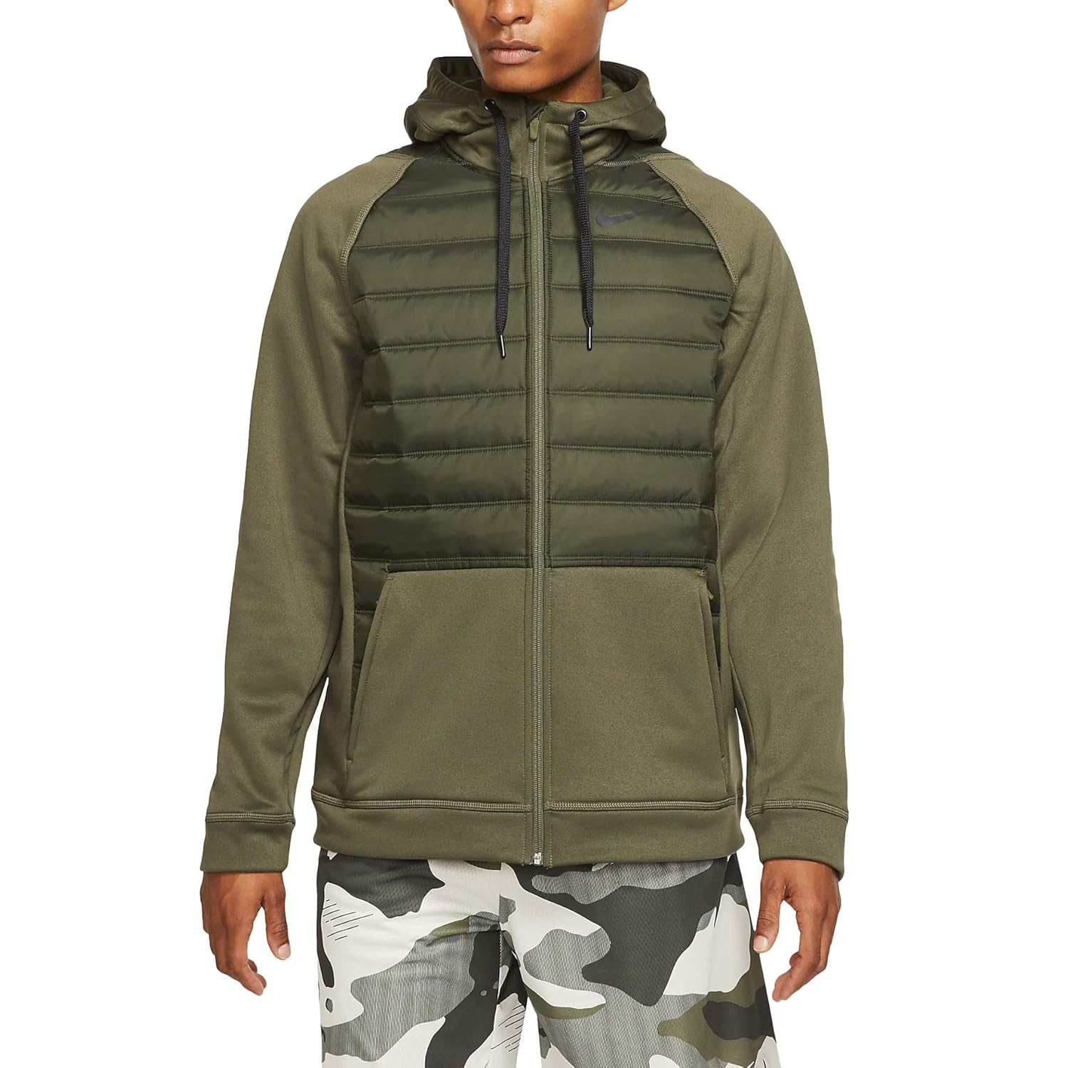 nike men's therma full zip hooded jacket