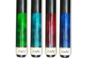 Tai ba cues Set of 4 Pool Cue Stick (19oz-20oz-), 13mm Tip, 58", Hardwood Canadian Maple Professional Billiard