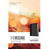 The Message Deluxe Gift Bible (Leather-Look, Black/Slate): The Bible in Contemporary Language