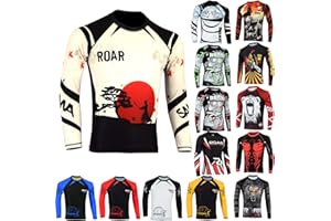 AKRON MMA Roar MMA Rash Guards Fight Training BJJ Grappling No Gi Wear Branded