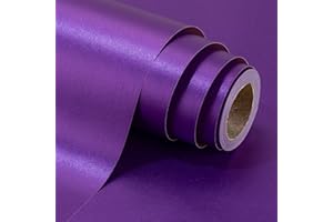 Yarcony Shimmer Metallic Purple Wrapping Paper Roll - 17 Inches X 33 Feet - Solid Color Pearly-lustre Gift Wrap Birthday Wrapping Sheets for Baby Shower, Weddings, Christmas and Anniversaries