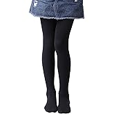 EVERSWE Girls Semi Opaque Footed Tights, Microfiber Tights