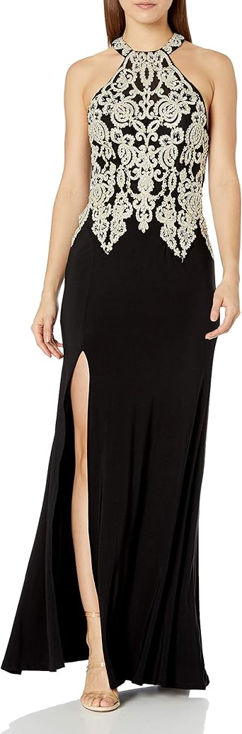 sequin hearts prom dress