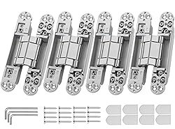 Upgraded Invisible Door Hinges (4 pcs) -6 Inch