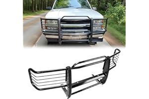 KUAFU Front Grille Brush Guard Compatible with 1988-1999 Chevy/GMC C/K Series 1500 2500 3500, 1992-1994 Blazer, Jimmy, 1995-1999 Tahoe, Yukon Bull Bar Bumper GrillGuard Protector Brush Push Bar