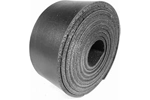 SEPICI 9/10 oz, Black, 1"Wide, 50-60 inches Long Leather Straps (1" x 50-60'' Black)