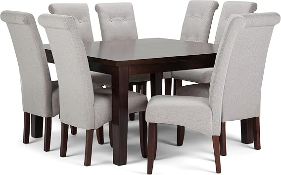 Amazon Com Simpli Home Cosmopolitan Contemporary 9 Pc Dining Set