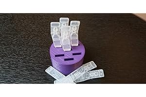 Round Eye Drop Vial Holder - Holds Seven (7) Vials - Perfect to Help Keep Track of Your Daily Usage, While Keeping Eye Drop vials Upright & conveniently Available - Made in USA - Znet3D (Purple)