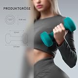 PROIRON Neoprene Dumbbell Weights Pair 3KG Dark Green Non-Rolling view 7