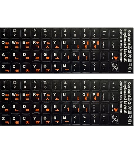 2pcs/lot Korean Keyboard Sticker Korea language St... - Vicedeal