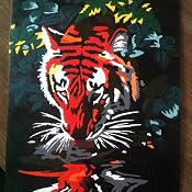 Royal & Langnickel Malen Nach Zahlen Set 'Snow Wolf' - 11x15 Zoll, Acrylfarben, Für Fortgeschrittene