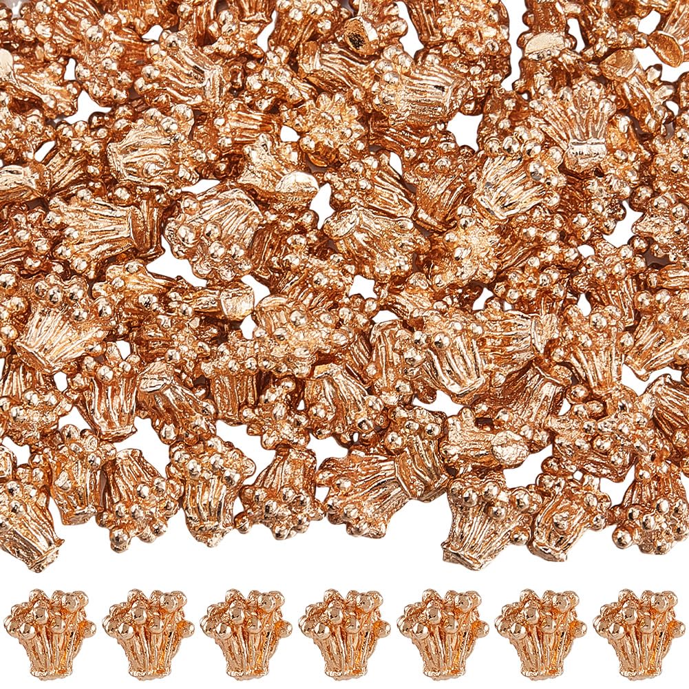 SUNNYCLUE 1 Box 150Pcs Flower Stamen Beads Bulk Gold Bead Flowers Metal Alloy Floral Stamens Connection Base Cabochons Caps Charms for Jewellery Making Earring Bracelet Necklace DIY Crafts Findings — image 1