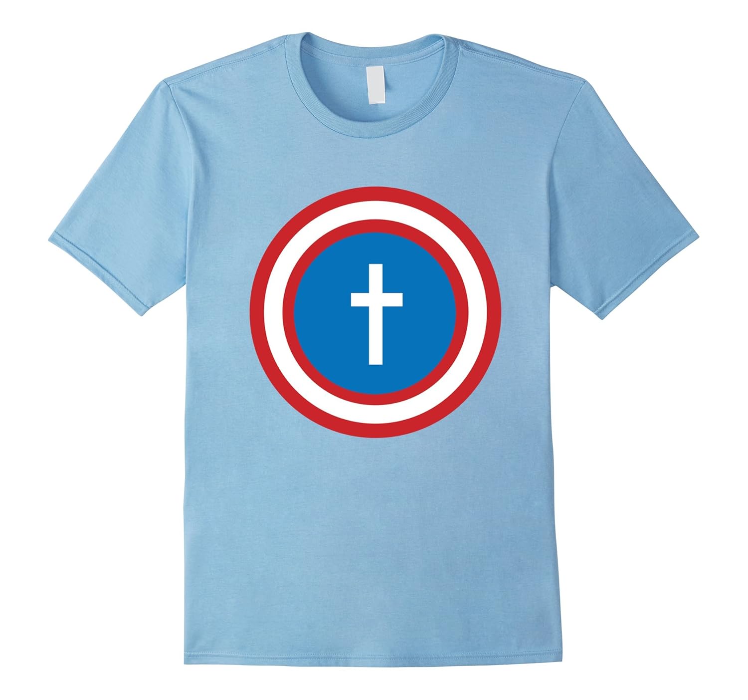 JESUS IS MY SUPERHERO Shield Shirt-Rose