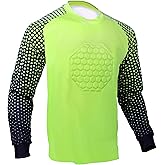 Total Soccer Factory Soccer Goalie Shirt, Padded Goalkeeper Jersey, Youth and Adult Sizes