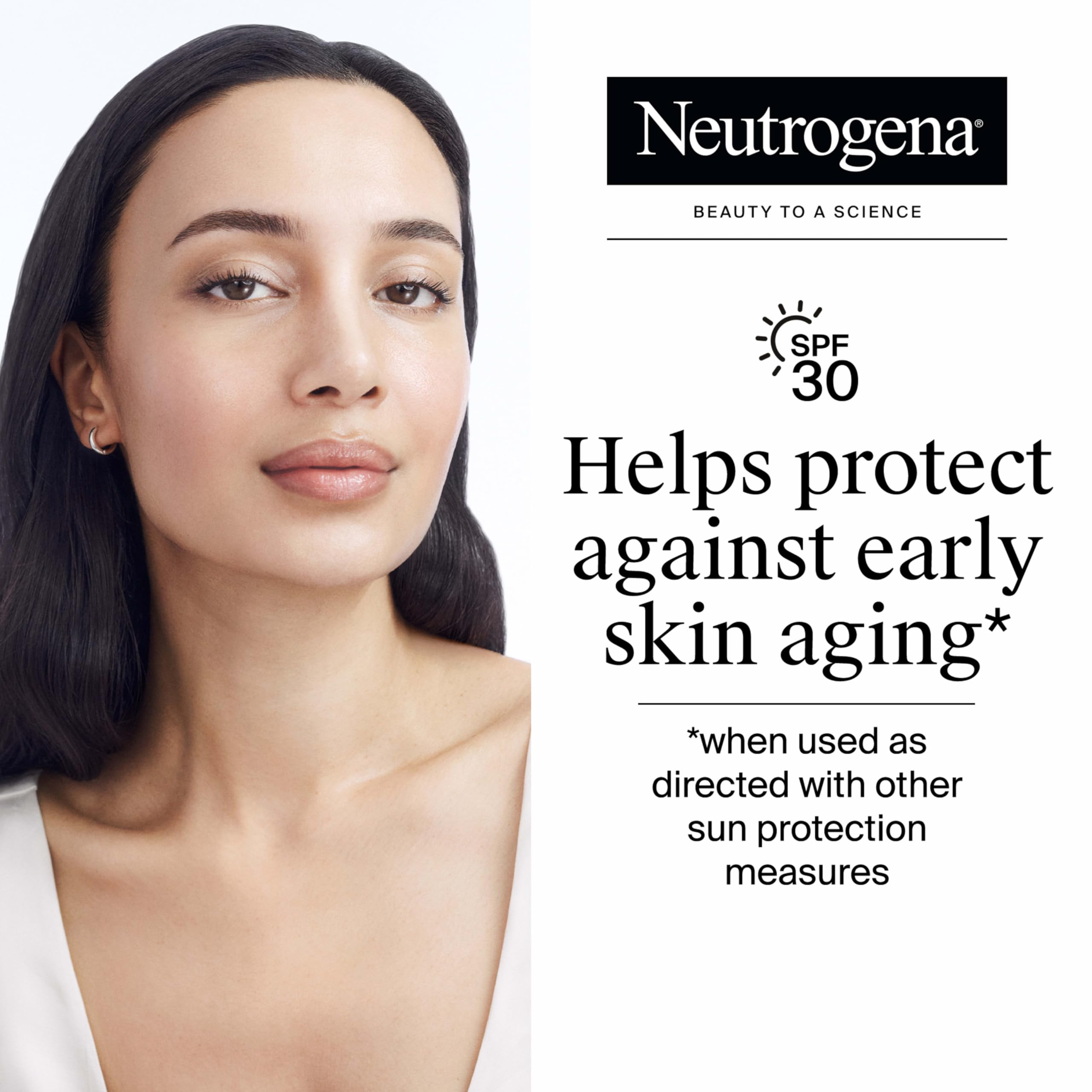 Neutrogena Rapid Wrinkle Repair Retinol Face Moisturizer with SPF 30 Sunscreen, Daily Anti-Aging Face Cream with Retinol & Hyaluronic Acid to Fight Fine Lines, Wrinkles, & Dark Spots, 1 fl. oz