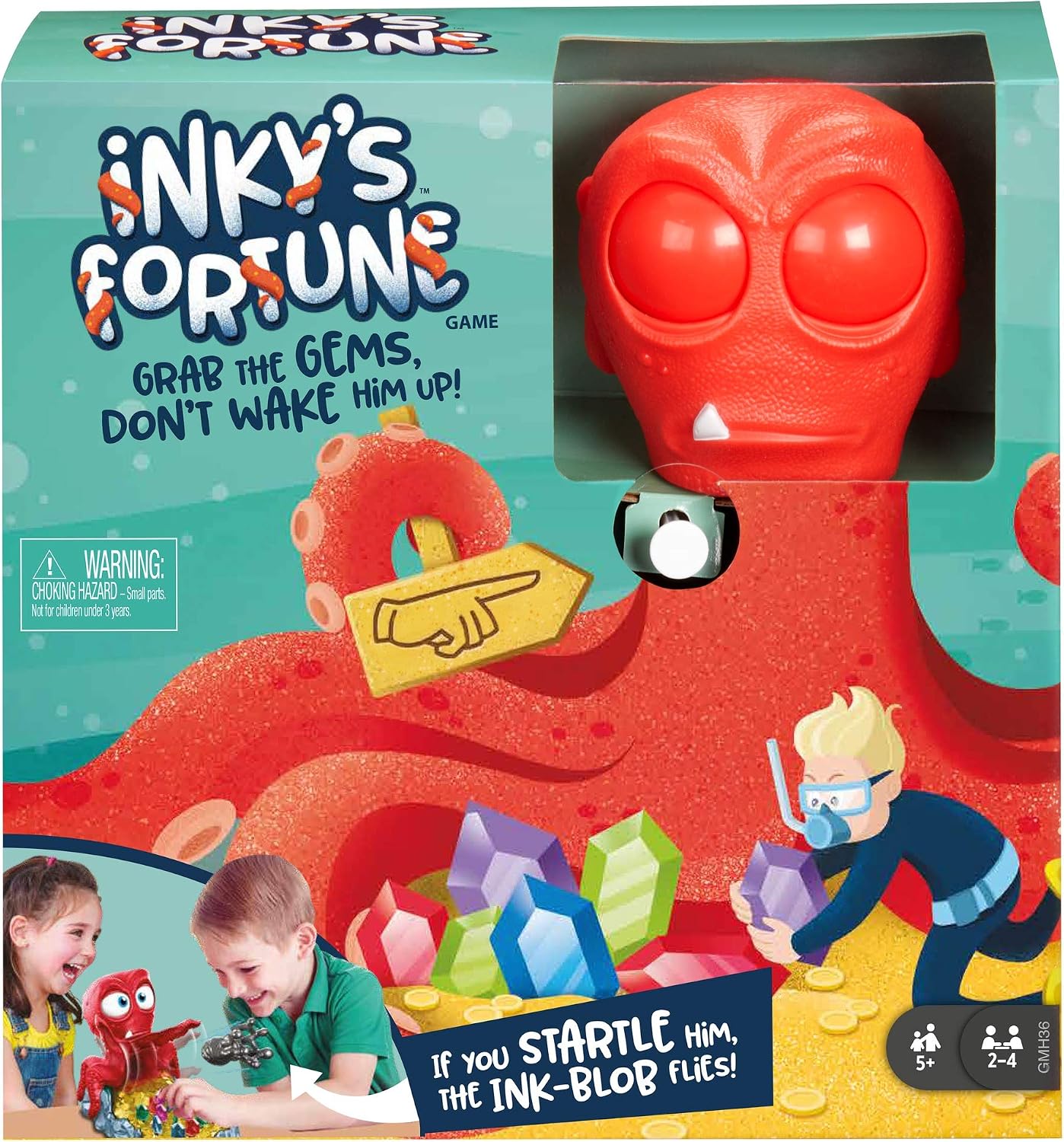 Mattel Games Inky’s Fortune Kids’ Game for 5 Years Old & Up, Multicolor, 397.5 cubic inches