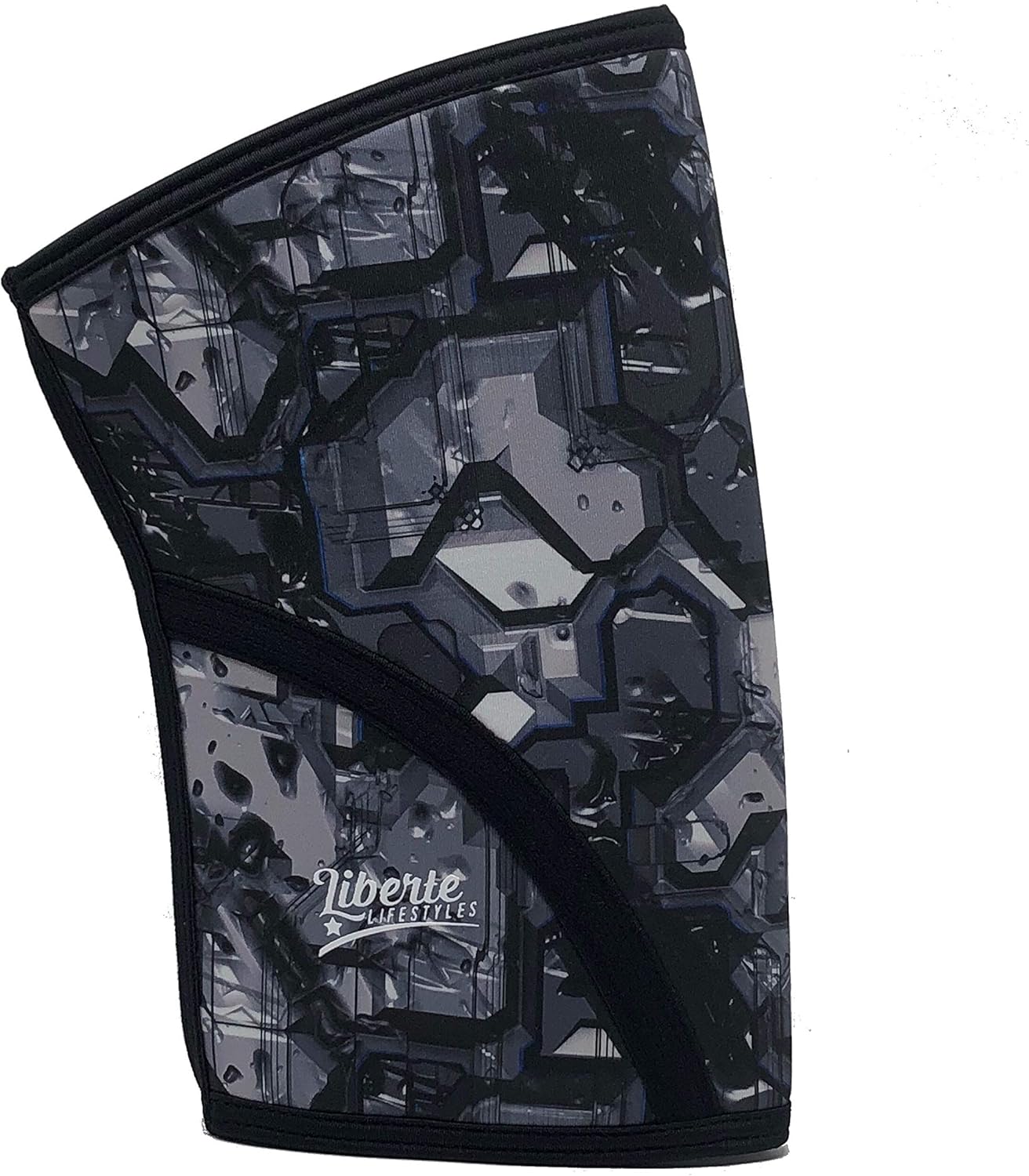 Liberte Lifestyles 5mm Reversible Cyborg Superhero Comic Print Knee Sleeves (Pair) : Sports & Outdoors