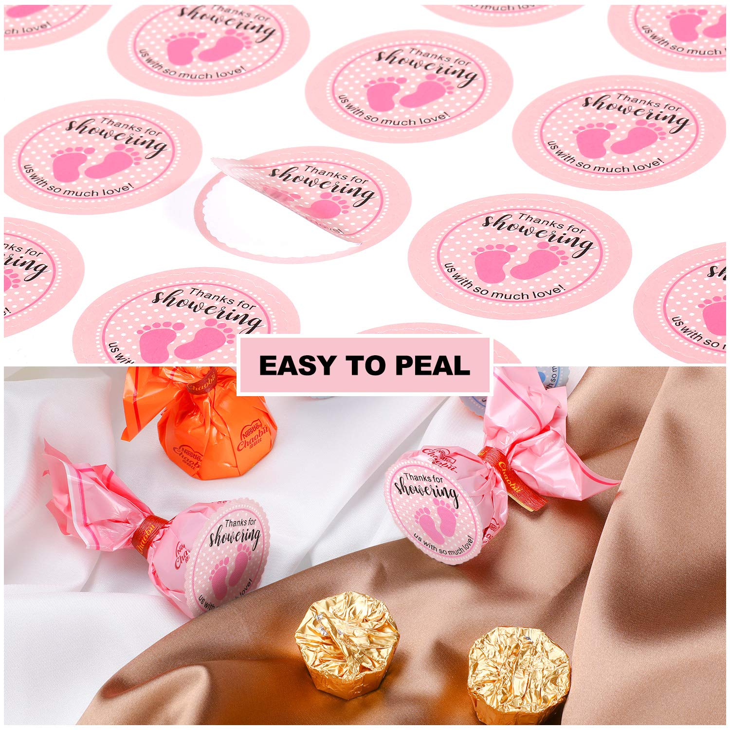 24 Portachiavi Apribottiglie A Forma Di Impronta Di Bambino – Bomboniere Baby Shower