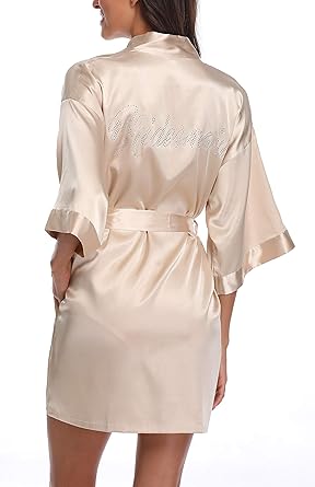 bridesmaid dressing gowns silk