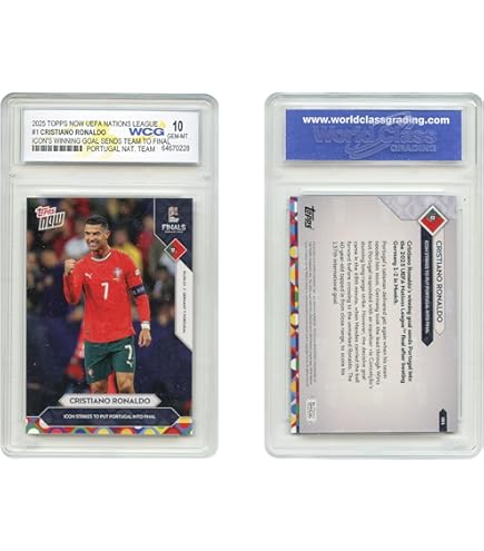 Amazon.com: 2025 Topps UEFA Soccer Cristiano Ronaldo Portugal Team