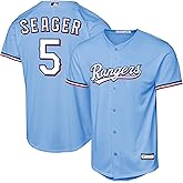 Corey Seager Texas Rangers MLB Kids Youth 8-20 Light Blue Alternate Player Jersey