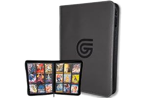 Premium Trading Card Zipper Binder | 3 Sizes & 5 Colors | Secure Side Loading Pockets | Komodo Armor Exterior | Suede Interio