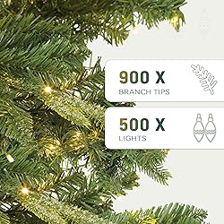 YITAHOME Pre-Lit Aspen Fir Artificial Christmas