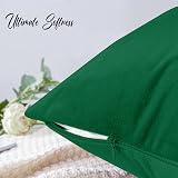 Yorkshire Bedding Velvet Cushion Covers 18x18 2 Pack Green view 3