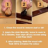 Furniture Clinic Exterior Wood Stain Red Cedar Quick Dry Garden Furniture 250ml view 3