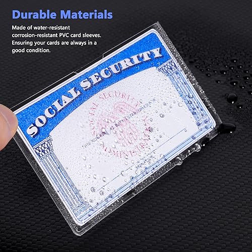 10 Pack Social Security Card Protector/Medicare Card Protector Sleeve/Social  Security Card Holder/Credit Card Sleeves/Protective case for Drivers  LicenseCredit Card SSN Card3.8x2.32in., Clear in Kenya | Whizz ID Cases