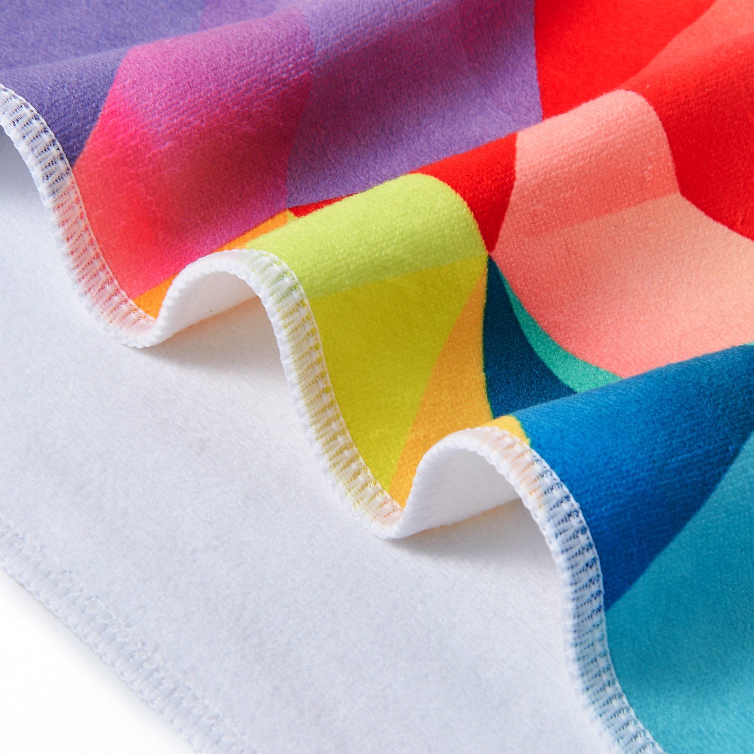 TUONROAD Unisex Luxury Beach Towels Geometry Diamond Hot Patterned Colorful Bathroom Towels Lightweight Absorbent Cozy Shower Towels 30\