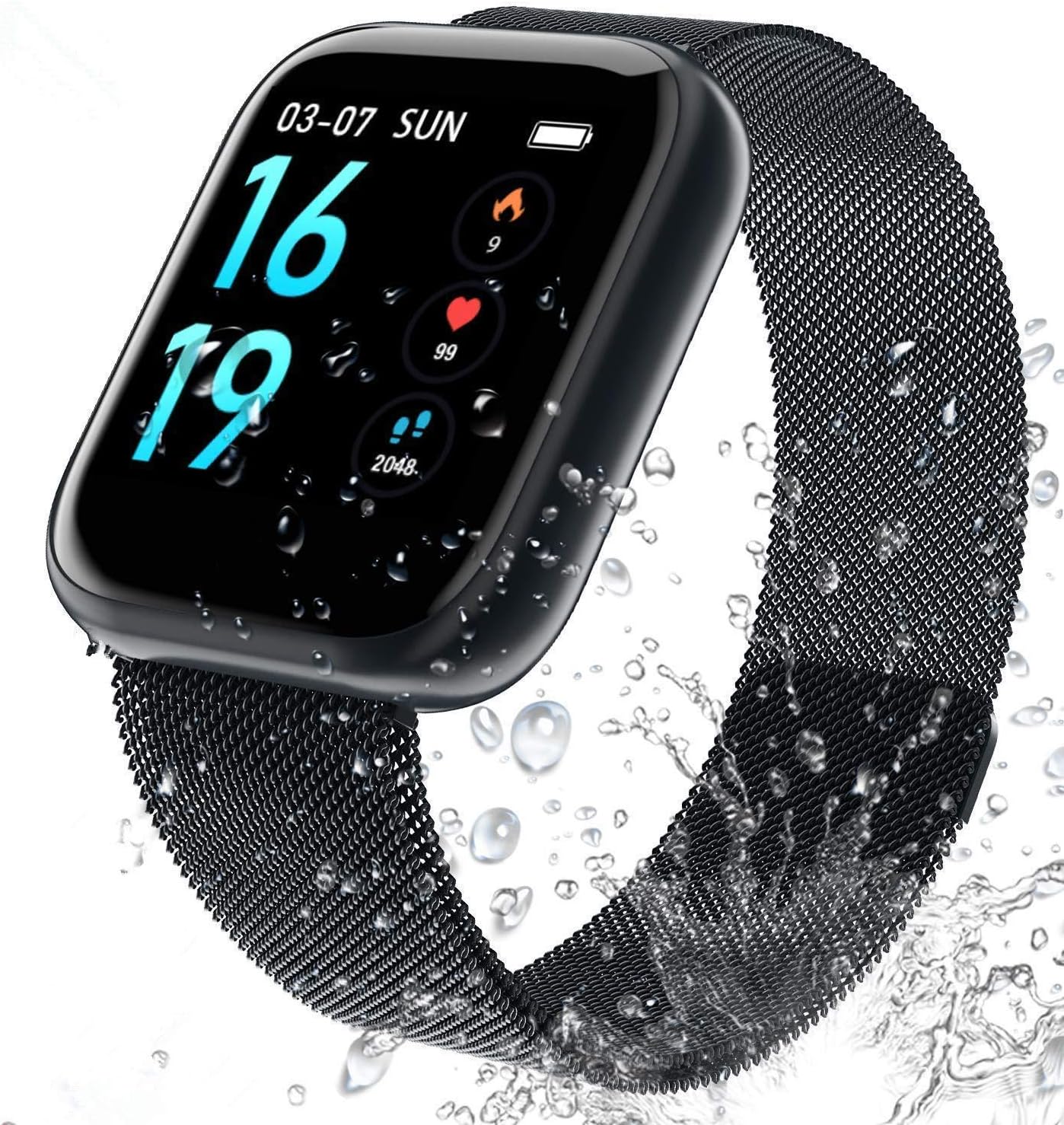 Fitness Tracker Heart Rate Monitor, IP68 Waterproof Smart Activity