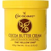 COCOCARE Cocoa Butter Cream - Hydrates and Softens Skin - Rich Cocoa Butter for Deep Moisture - Gentle Care - 15 Ounce
