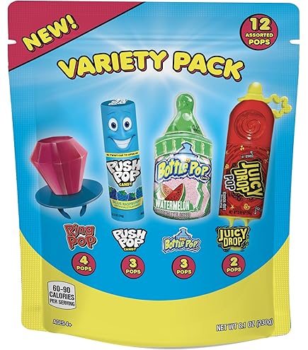 Amazon.com : Bazooka Candy Brands, Lollipop Variety Pack 40 Count