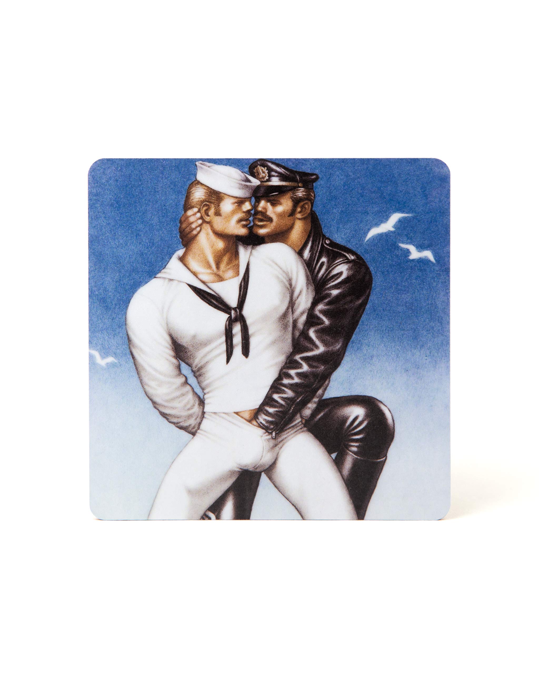 Tom of Finland wooden coaster SAILOR set of four