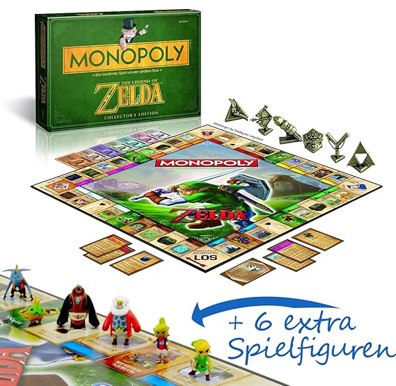 Winning Moves 43508 - Monopoly: The Legend of Zelda Collector's Edition mit Extra Figuren
