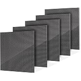 100% 3K Carbon Fiber Sheet Lanstics Carbon Fiber Plate Carbon Fiber Laminate Plate Plain Weave Panel Sheet 2MM Thickness Glossy Surface 240X240X0.5MM 1.0MM 1.5MM 2MM 3.0MM