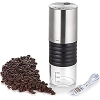 Mixpresso Electric Coffee Grinder With USB And With Easy On/Off Button, Coffee Bean Grinder & Spice Grinder For Herbs…