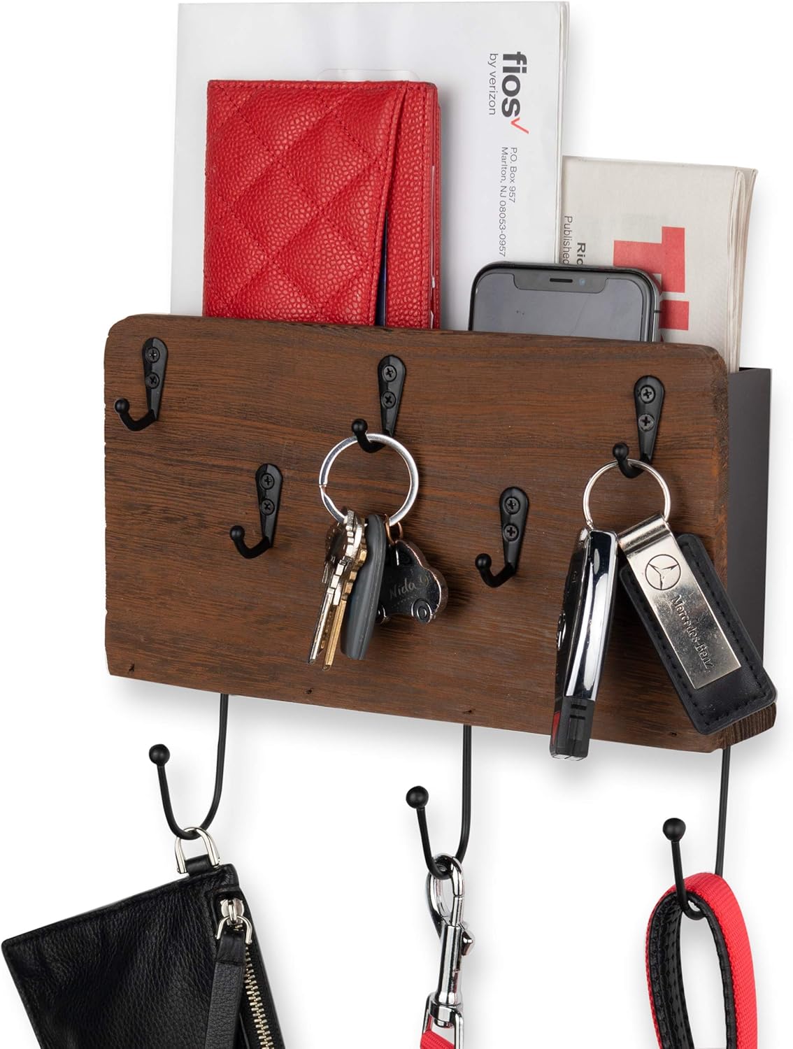 Wallniture Norfolk Entryway Organizer Wall Mounted Mail