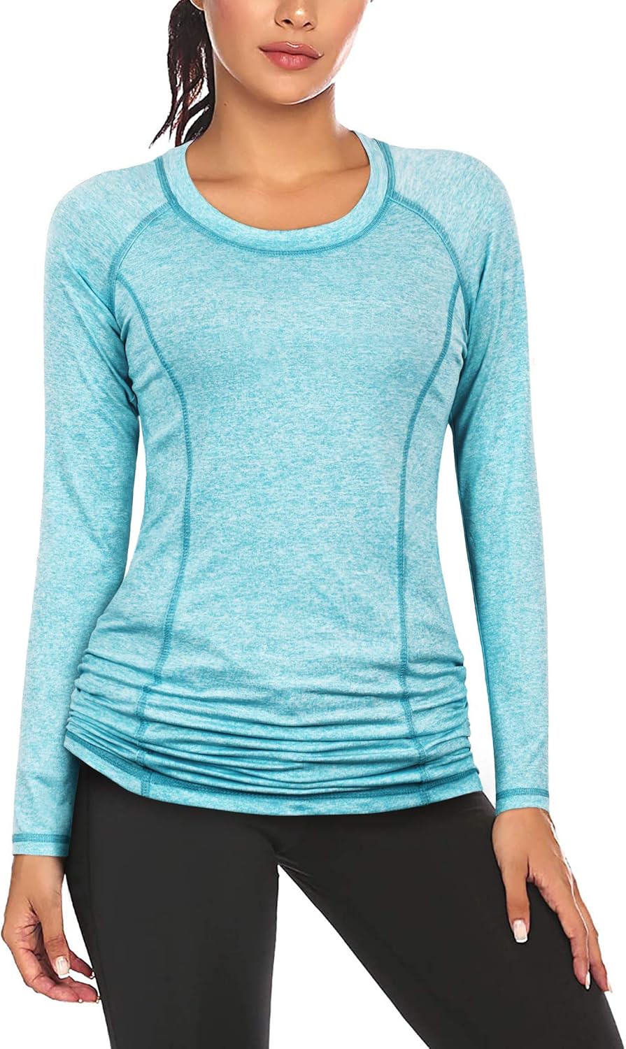 Ninedaily Womens Workout Top Running Yoga Shirt Summer Short Sleeve Casual Tunic: Clothing